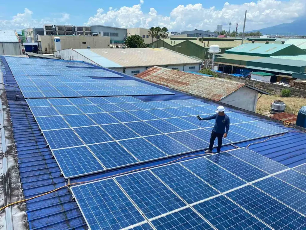 solar panel installation